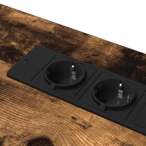  Asztal Füstölt tölgy 100 x 50 x 86.5 cm Faanyag