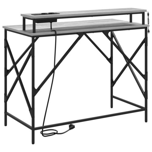  Asztal Szürke sonoma 100 x 50 x 86.5 cm Faanyag