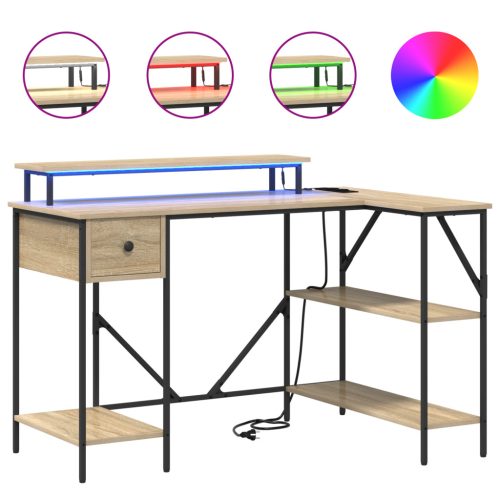  Asztal sonoma tölgy 120 x 79 x 86.5 cm Faanyag
