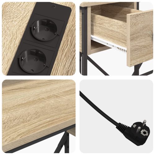  Asztal sonoma tölgy 120 x 79 x 86.5 cm Faanyag