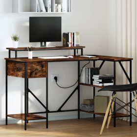  Asztal Füstölt tölgy 120 x 79 x 86.5 cm Faanyag