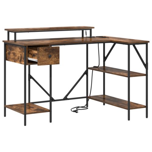  Asztal Füstölt tölgy 120 x 79 x 86.5 cm Faanyag