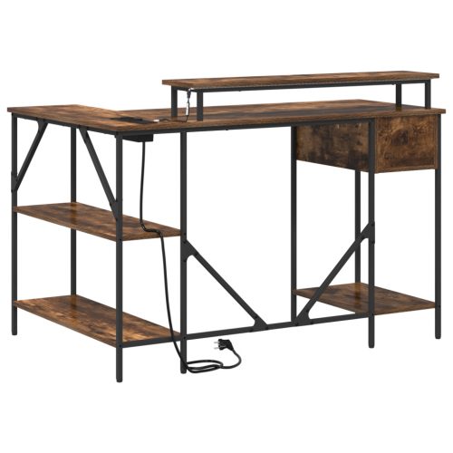  Asztal Füstölt tölgy 120 x 79 x 86.5 cm Faanyag