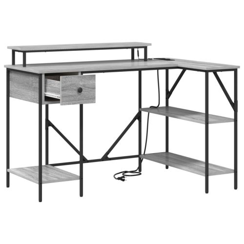  Asztal Szürke sonoma 120 x 79 x 86.5 cm Faanyag