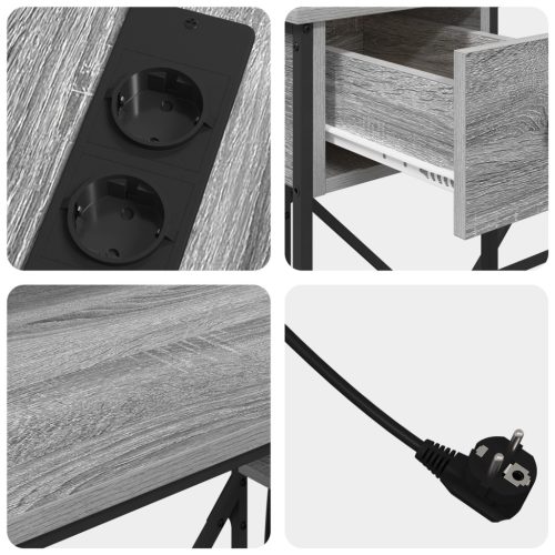  Asztal Szürke sonoma 120 x 79 x 86.5 cm Faanyag