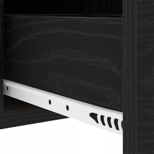  Éjjeliszekrény fiókkal Musta tammi 30 x 48 x 61 cm Faanyag