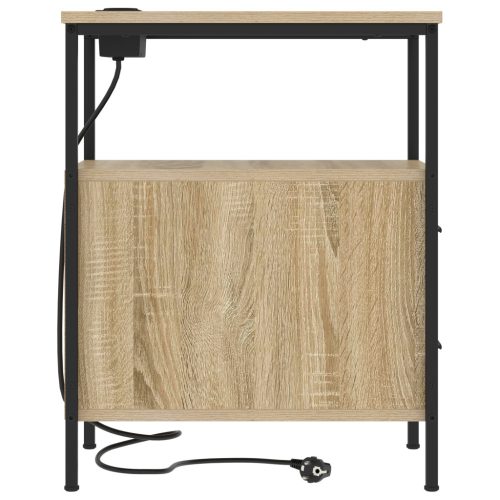  Éjjeliszekrény fiókkal sonoma tölgy 30 x 48 x 61 cm Faanyag