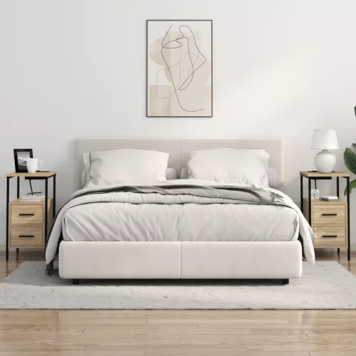  Éjjeli Szekrények 2 pcs sonoma tölgy 30 x 48 x 61 cm Faanyag