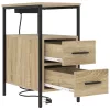  Éjjeli Szekrények 2 pcs sonoma tölgy 30 x 48 x 61 cm Faanyag