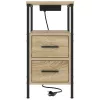  Éjjeli Szekrények 2 pcs sonoma tölgy 30 x 48 x 61 cm Faanyag