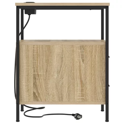  Éjjeli Szekrények 2 pcs sonoma tölgy 30 x 48 x 61 cm Faanyag