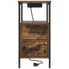  Éjjeli Szekrények 2 pcs Füstölt tölgy 30 x 48 x 61 cm Faanyag