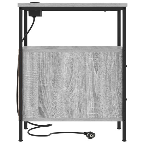  Éjjeliszekrény fiókkal Szürke sonoma 30 x 48 x 61 cm Faanyag