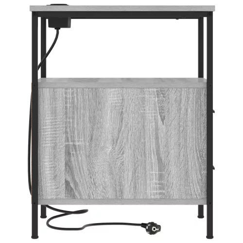  Éjjeli Szekrények 2 pcs Szürke sonoma 30 x 48 x 61 cm Faanyag