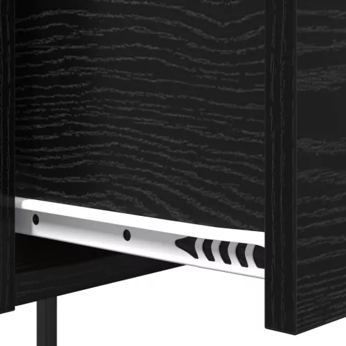  Éjjeliszekrény fiókkal Musta tammi 42 x 41 x 56 cm Faanyag