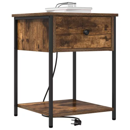  Éjjeli Szekrények 2 pcs Füstölt tölgy 42 x 41 x 56 cm Faanyag