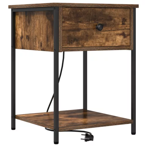  Éjjeli Szekrények 2 pcs Füstölt tölgy 42 x 41 x 56 cm Faanyag