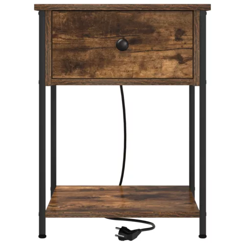  Éjjeli Szekrények 2 pcs Füstölt tölgy 42 x 41 x 56 cm Faanyag