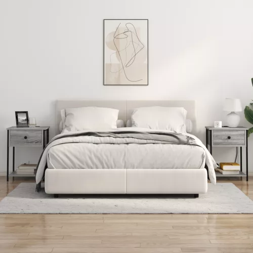  Éjjeli Szekrények 2 pcs Szürke sonoma 42 x 41 x 56 cm Faanyag