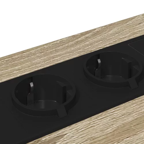  Éjjeliszekrény Töltőállomással 2 pcs sonoma tölgy Faanyag