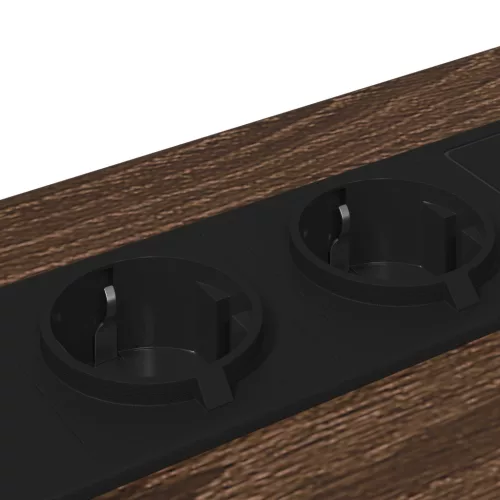  Éjjeliszekrény Töltőállomással fiókkal tárolóval barna tölgy Faanyag