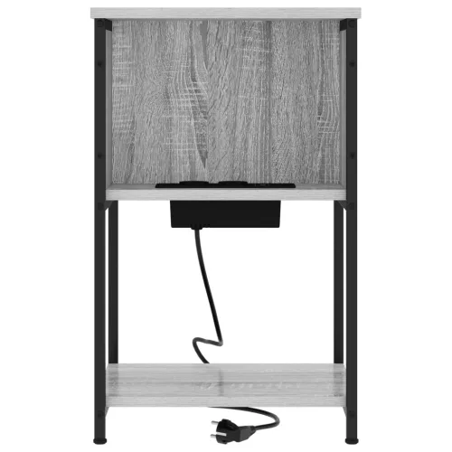  Éjjeliszekrény 2 pcs Szürke sonoma 38 x 31 x 61 cm Faanyag