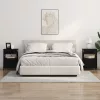  Éjjeliszekrény 2 pcs Musta tammi 40 x 31 x 60 cm Faanyag