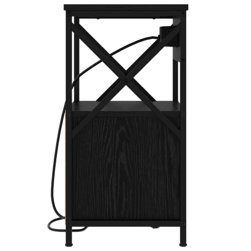  Éjjeliszekrény 2 pcs Musta tammi 40 x 31 x 60 cm Faanyag