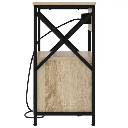  Éjjeliszekrény 2 pcs sonoma tölgy 40 x 31 x 60 cm Faanyag