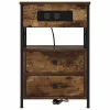  Éjjeliszekrény fiókkal Füstölt tölgy 40 x 31 x 60 cm Faanyag