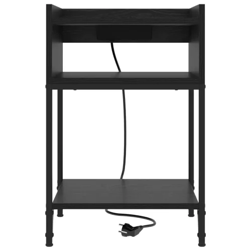  Éjjeli Szekrények 2 pcs Musta tammi 40 x 40 x 61 cm Faanyag