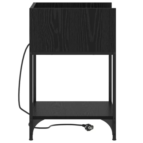  Éjjeli Szekrények 2 pcs Musta tammi 40 x 40 x 61 cm Faanyag