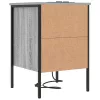  Éjjeli Szekrények 2 pcs Szürke sonoma 42 x 41 x 61 cm Faanyag