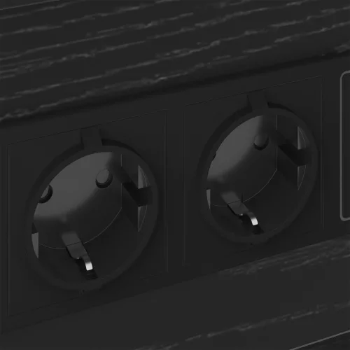  Éjjeliszekrény fiókkal Musta tammi 40 x 31 x 60 cm Faanyag