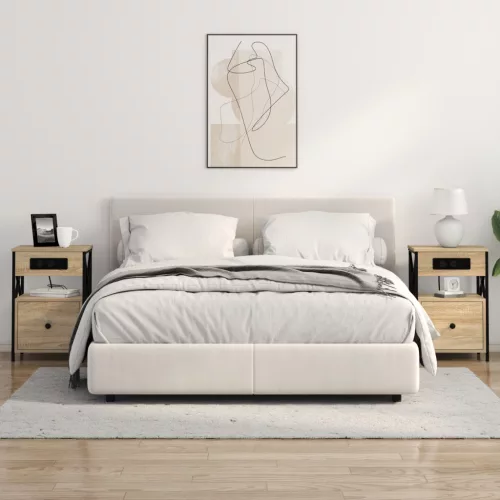  Éjjeli Szekrények 2 pcs sonoma tölgy 40 x 31 x 60 cm Faanyag