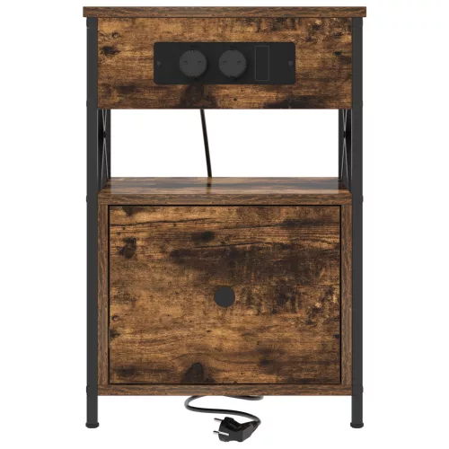  Éjjeliszekrény fiókkal Füstölt tölgy 40 x 31 x 60 cm Faanyag