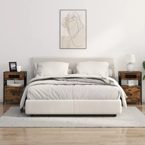  Éjjeli Szekrények 2 pcs Füstölt tölgy 40 x 31 x 60 cm Faanyag