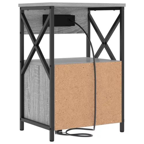  Éjjeli Szekrények 2 pcs Szürke sonoma 40 x 31 x 60 cm Faanyag