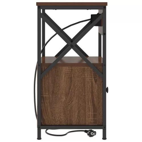  Éjjeli Szekrények 2 pcs barna tölgy 40 x 31 x 60 cm Faanyag