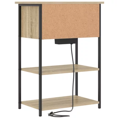  Éjjeliszekrény sonoma tölgy 55 x 31 x 76 cm Faanyag