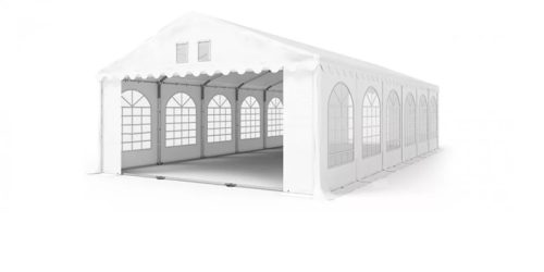 Discontmania Professional Deluxe 5x10 m Festzelt mit 2,6 m Seitenhöhe – 550 g/m² Plane – extra starke Stahlkonstruktion