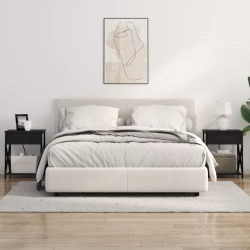  Éjjeliszekrény 2 pcs Fekete tölgy 41 x 31 x 51 cm Faanyag