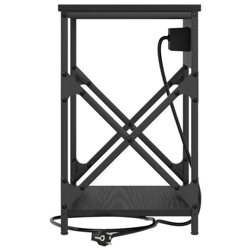  Éjjeliszekrény 2 pcs Fekete tölgy 41 x 31 x 51 cm Faanyag