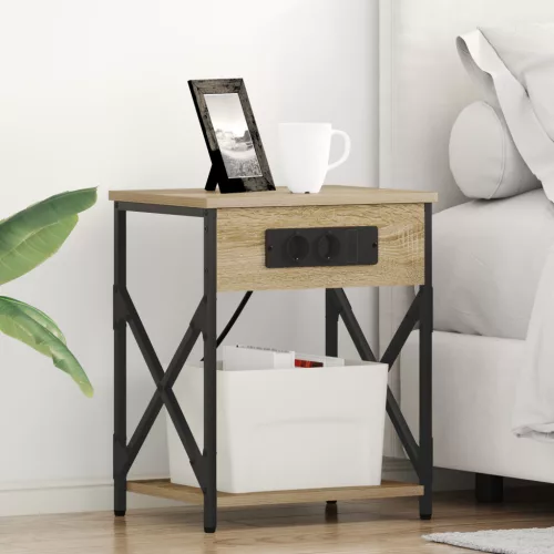  Éjjeliszekrény 2 pcs Sonoma tölgy 41 x 31 x 51 cm Faanyag