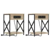 Éjjeliszekrény 2 pcs Sonoma tölgy 41 x 31 x 51 cm Faanyag
