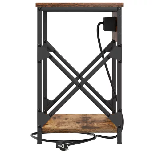  Éjjeliszekrény 2 pcs Füstölt tölgy 41 x 31 x 51 cm Faanyag