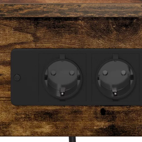  Éjjeliszekrény 2 pcs Füstölt tölgy 41 x 31 x 51 cm Faanyag