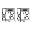  Éjjeliszekrény 2 pcs Szürke sonoma 41 x 31 x 51 cm Faanyag