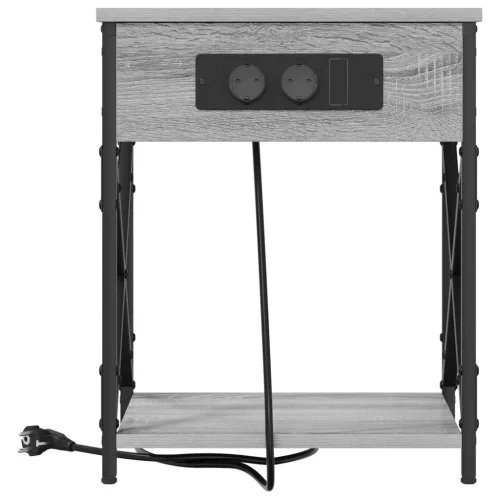  Éjjeliszekrény 2 pcs Szürke sonoma 41 x 31 x 51 cm Faanyag