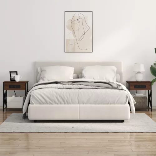  Éjjeliszekrény 2 pcs Barna tölgy 41 x 31 x 51 cm Faanyag